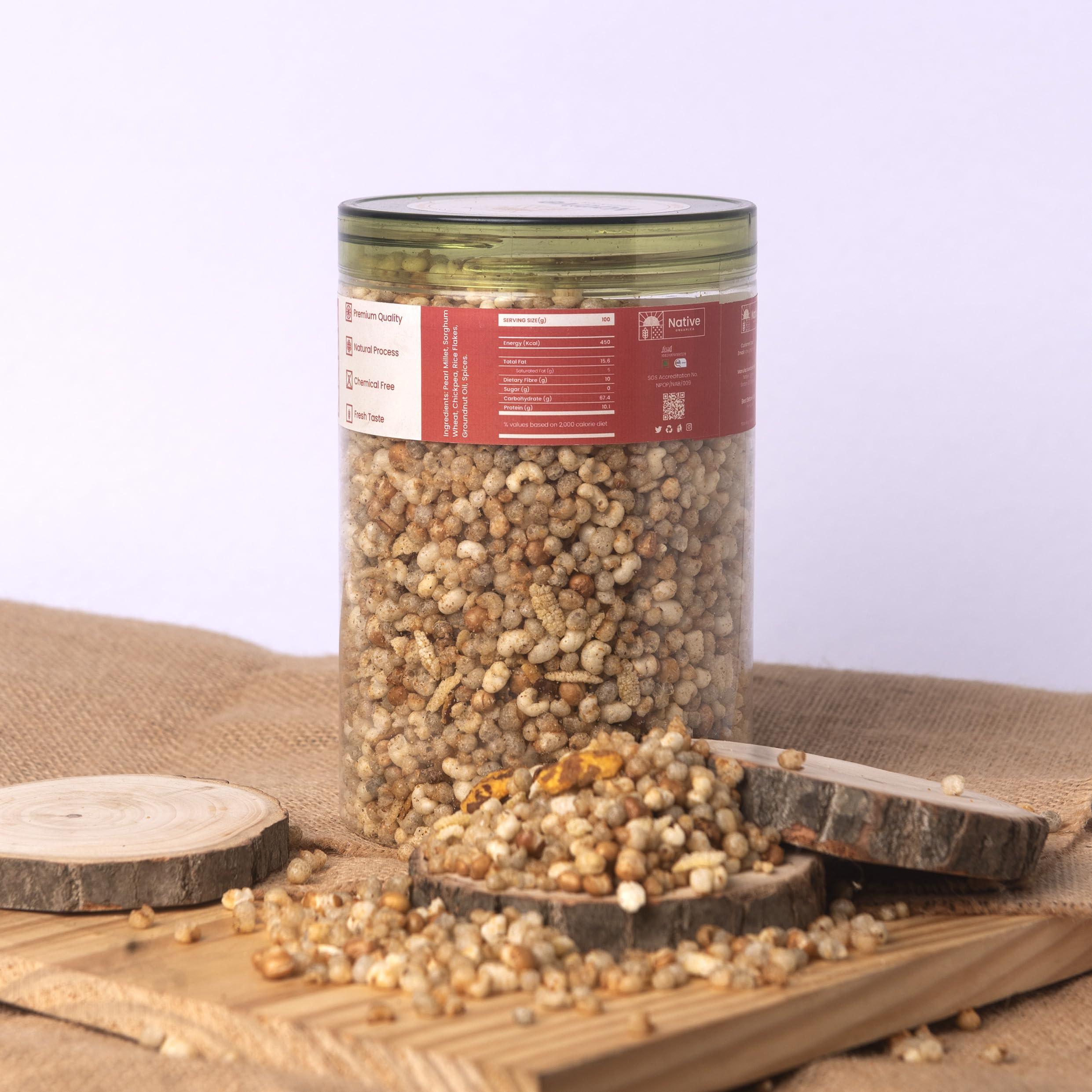 Native Organica Native Organica\'s Roasted Millet Mix Puff Healthy Snacks - 200g: Wholesome Crunch