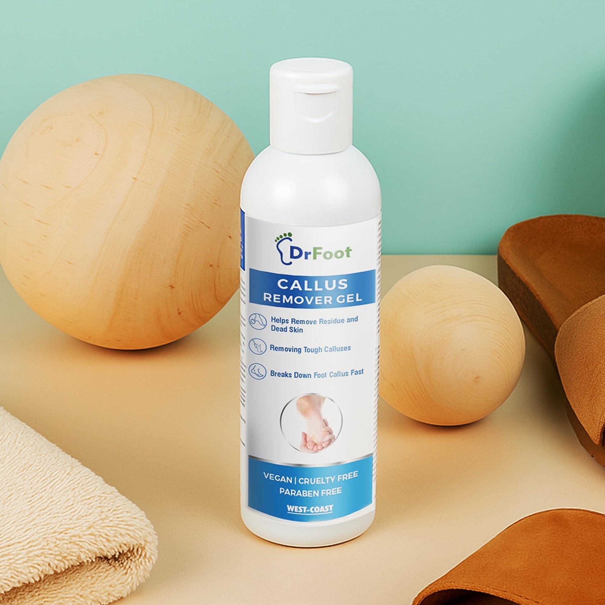 Dr Foot Dr Foot | Callus Remover for Feet | Callus Remover Gel | Feet Dead Skin Remover | Foot Cream for Cracked Heels | Foot Cleaner for Dead Skin | With Urea, Coconut Oil & Aloe Vera | For Men & Women