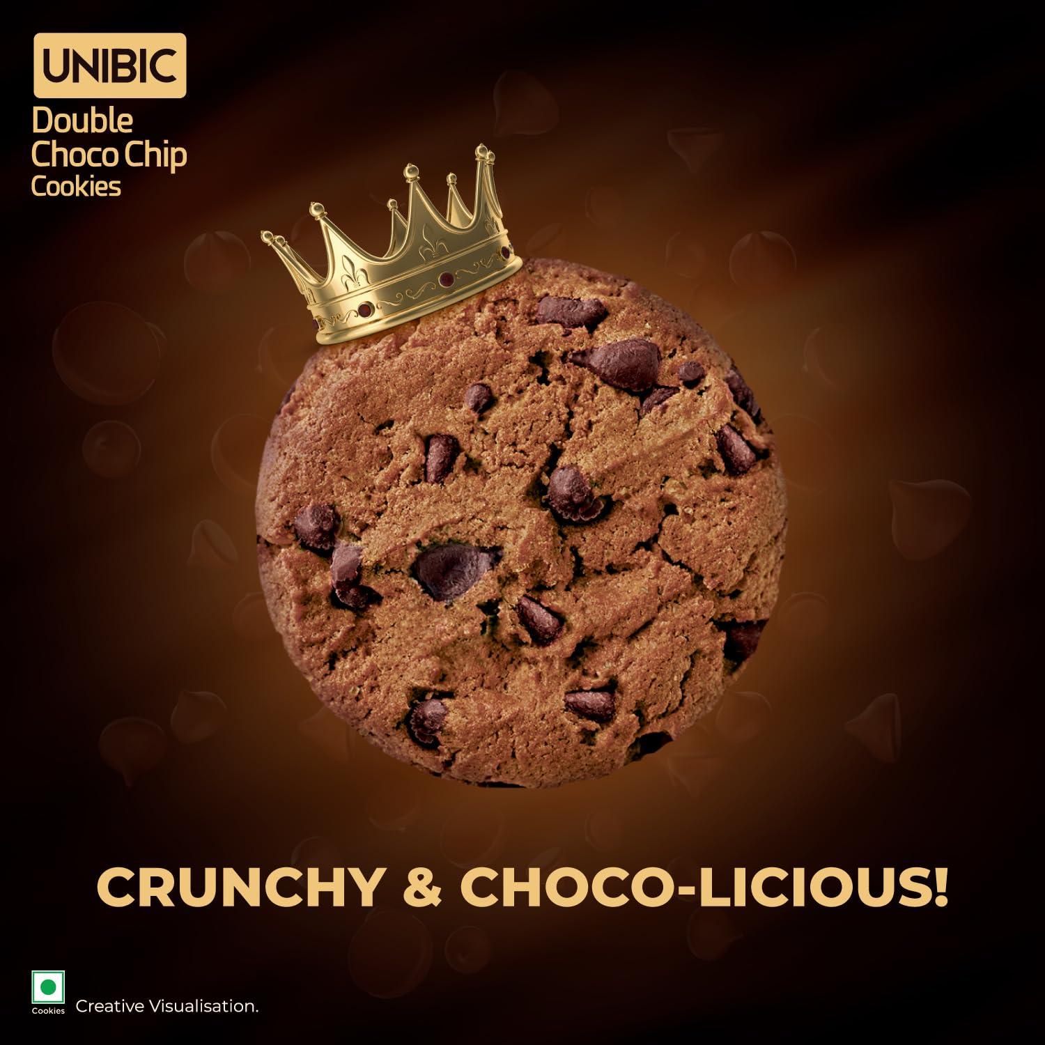 UNIBIC UNIBIC Double Choco Chip Cookies, 75g, Pk of 04
