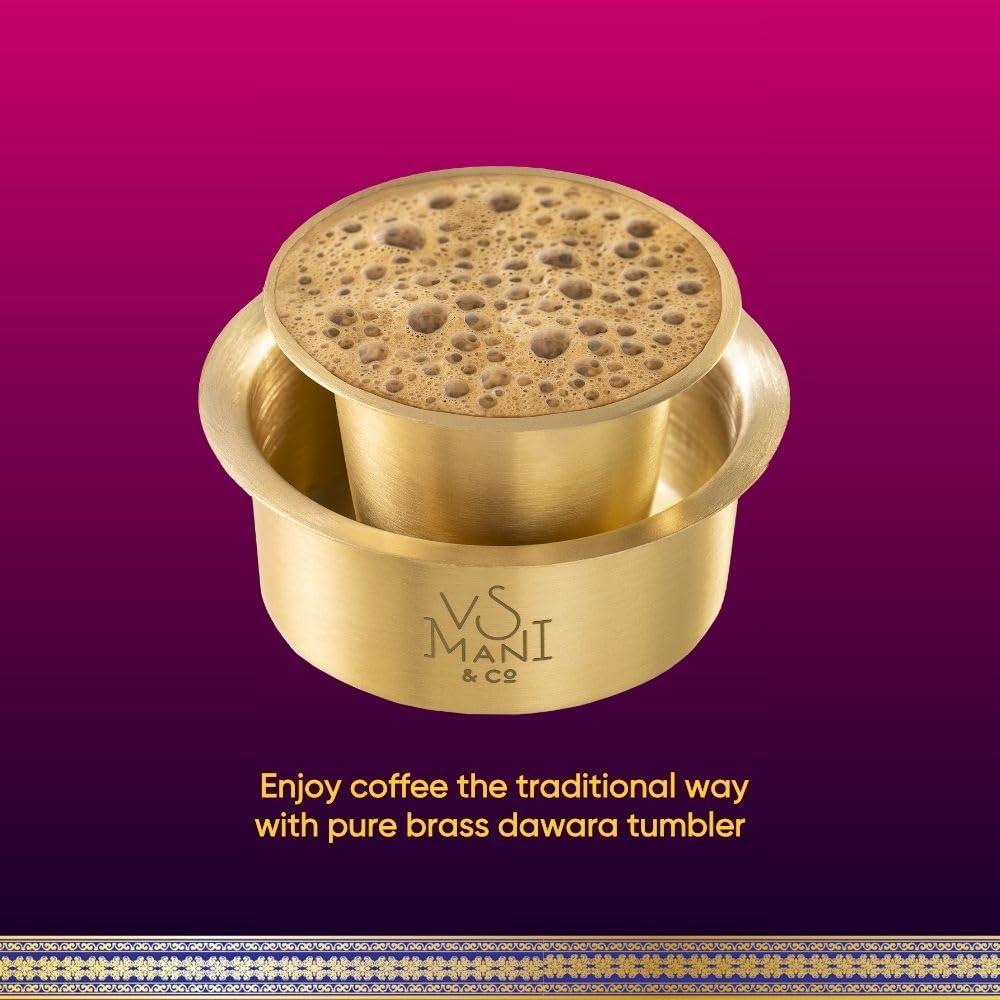 VS MANI & CO. VS Mani & Co Signature Instant Coffee Powder - Pack of 1 (100 gm) Makes 60 Cups - 60% Coffee and 40% Chicory - Strong and Aromatic Signature Instant Coffee, No Added Preservatives | Sugar |Flavours