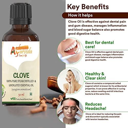 Aachman Veda Cure for Life Aashman Ayurveda Essential Oil (Clove)