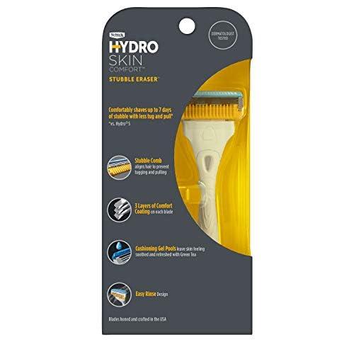 SCHICK Schick Hydro Skin Comfort Stubble Eraser Razor & 2 Refills, 1Count