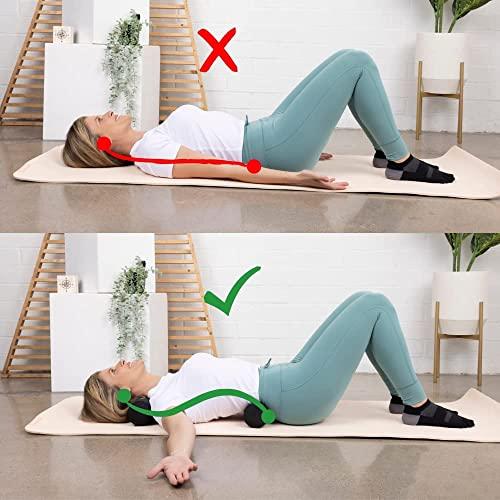 FITCOZI Fitcozi 2 Pack Foam Rolls Intended for Egoscue Exercise Posture Cervical Neck Back Lumbar Support Workouts Sweat Proof and Washable Equipment (Foam Roller Red)