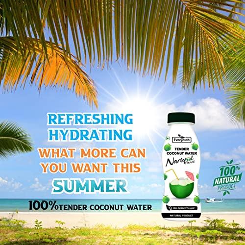 EVERYOUTH EVERYOUTH 100% Tender Coconut Water (Pack of 36, 200 ml each)
