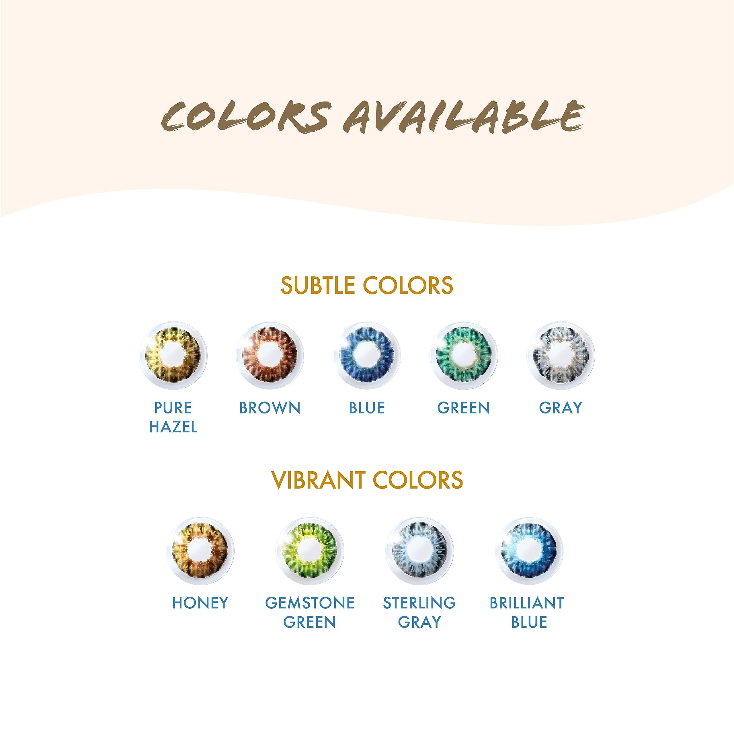 ALCON Alcon AirOptix Colors - Monthly Color Contact Lenses (-01.50, Brilliant Blue, Pack of 2)