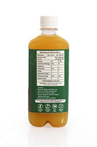 Nature Vit NatureVit Organic Apple Cider Vinegar with Mother, 500ml [Raw, Unfiltered & UnRefined]