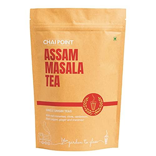 CHAI POINT CHAI POINT Assam Masala Tea 200G | 100% Natural Spices | Single Origin Tea | Premium Masala Tea | Premix Tea | Chai Patti | Masala Chai | Assam Tea Powder