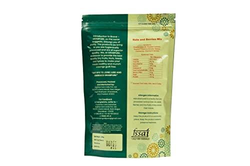 GRABPURE GRABPURE Nuts & Berries Mix Dry Fruits Nutritious Healthy Snack | Almonds, Apricots, Cashews, Cranberries, strawberries, Pistachios, Raisins | 200g Each (Pack of 2)