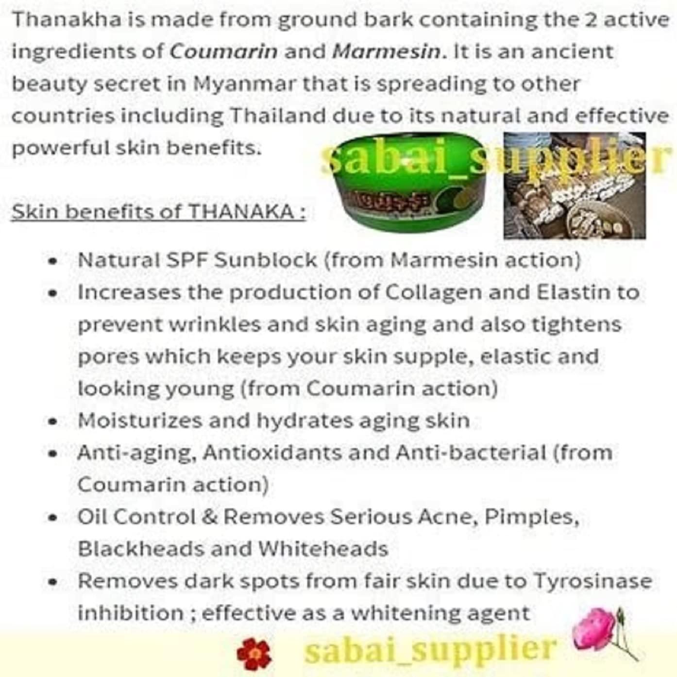 Hani Po HANI PO Shwe Pyi Nann Natural Whitening Thanakha Powder + Lemon Extract -140g (Big Size) -Myanmar Product