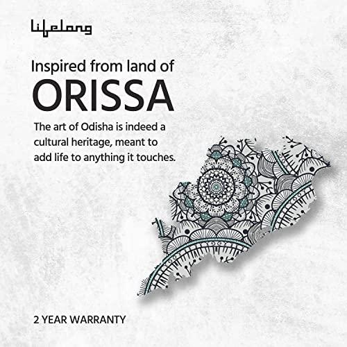 Lifelong Lifelong Nimbus LLWS81 Weighing Scale (Indian Cultural Series - Orissa)|Digital Weight Machine for Body Weight|6mm Thick Tempered Glass with LCD Display|Bathroom Weighing Scale (2 Year Warranty, Grey)
