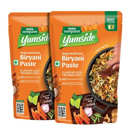 Tata Sampann Tata Sampann Yumside Hyderabadi Style Biryani Paste | Ready to Cook | Serves 8 Pax, 150g (Pack of 2)