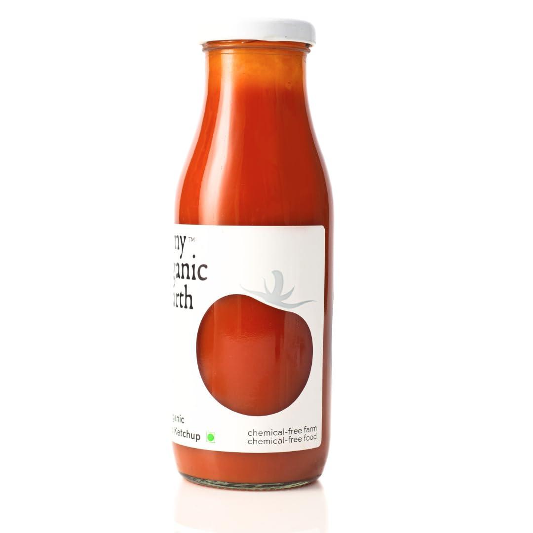 My Organic Earth My Organic Earth - Tomato Ketchup (Pack of 2)| Certified Organic Tomato Ketchup | Low on Sugar | 88% Fresh Organic Tomatoes | (300gm x 2)