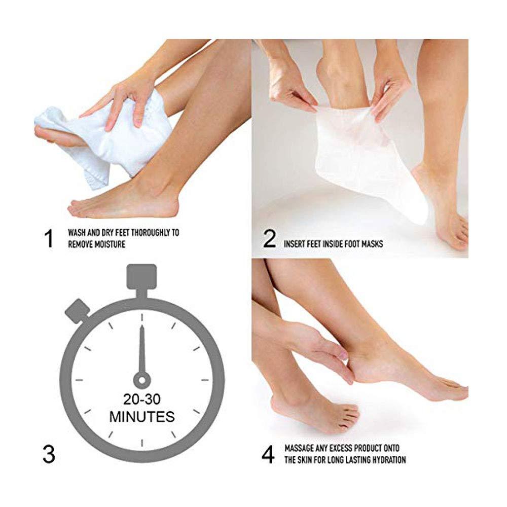 Cala Pure Radiance by Cala Moisturizing Foot Masks Pack of 3 Foot Treatment Socks