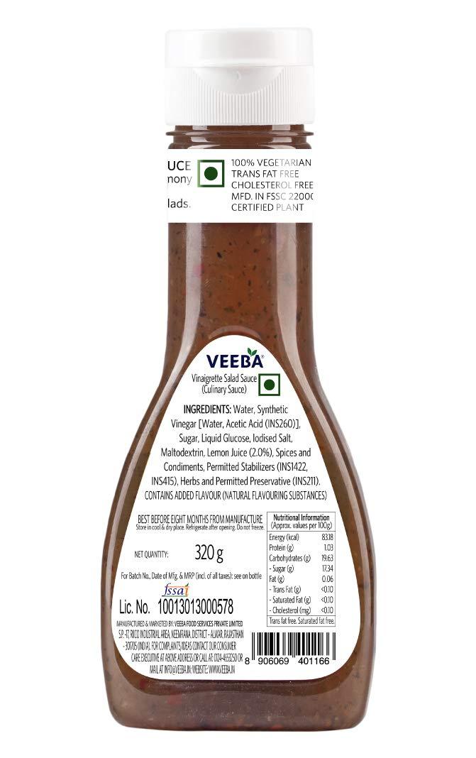 VEEBA Veeba Vinaigrette Salad Sauce, 320g - Pack of 2