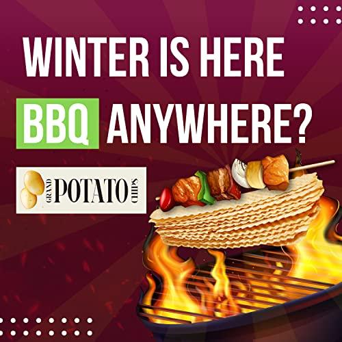 Bal Snack Bal Snack Grand Long Potato Chips | Crispy & Crunchy Snack Food for Movies, Games & More - 60g Each (Barbecue, Pack of 3)