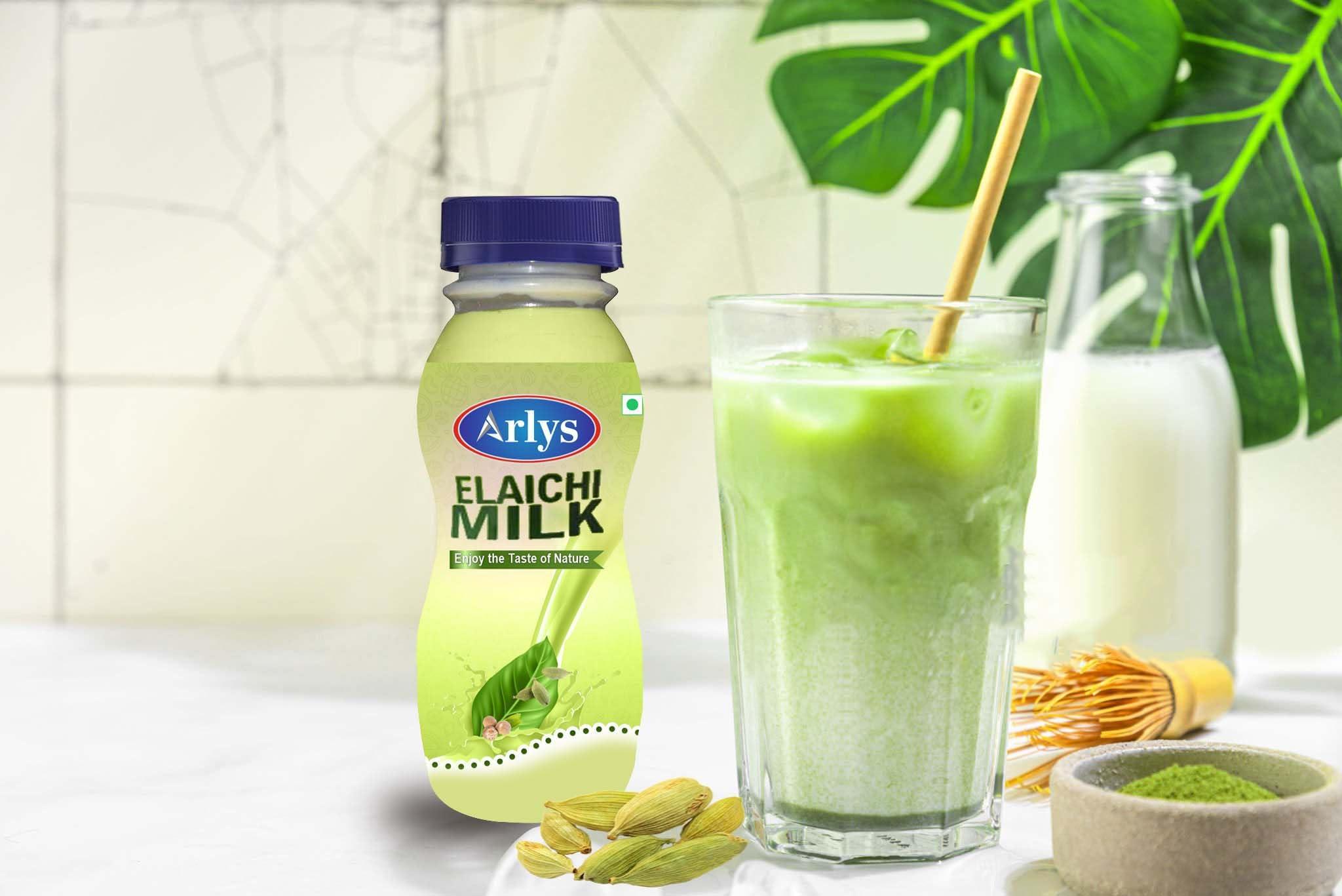 Arlys ARLYS Elaichi Flavoured Milk | Feel Real Elaichi MilkShake 150 ml | Pack of 3 Bottle