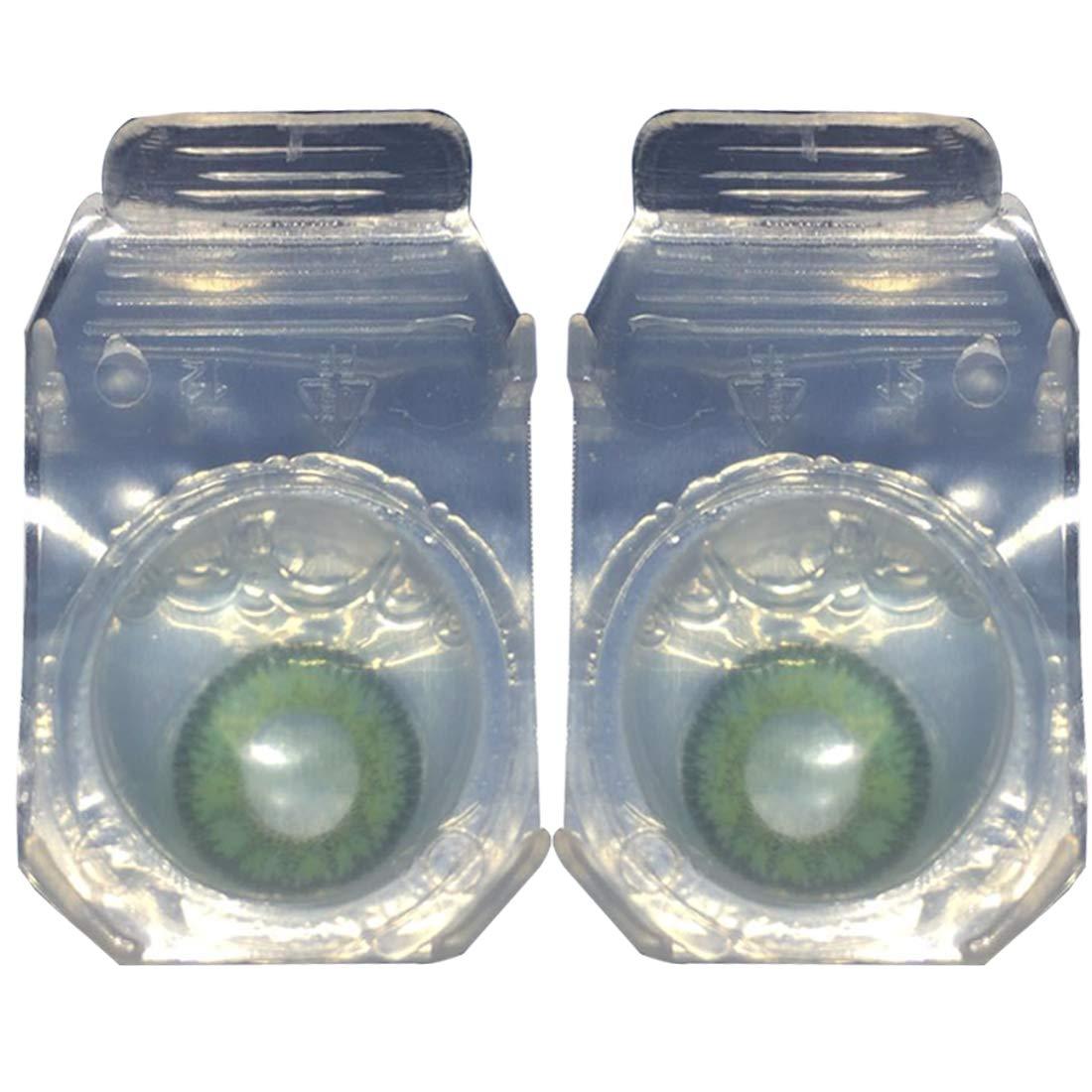 Soft Eye Soft Eye - Green Color Monthly Contact Lens with case solution