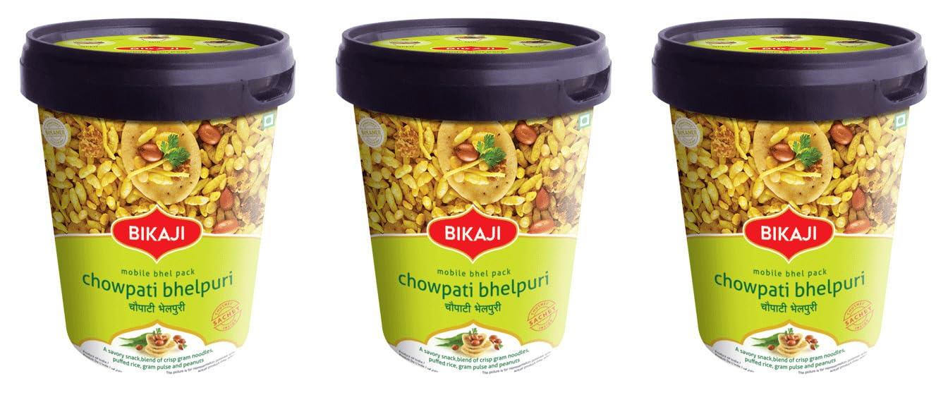 Generic BIKAJI Special Chowpati Bhelpuri (Mobile Pack) 140g (Pack Of 3)