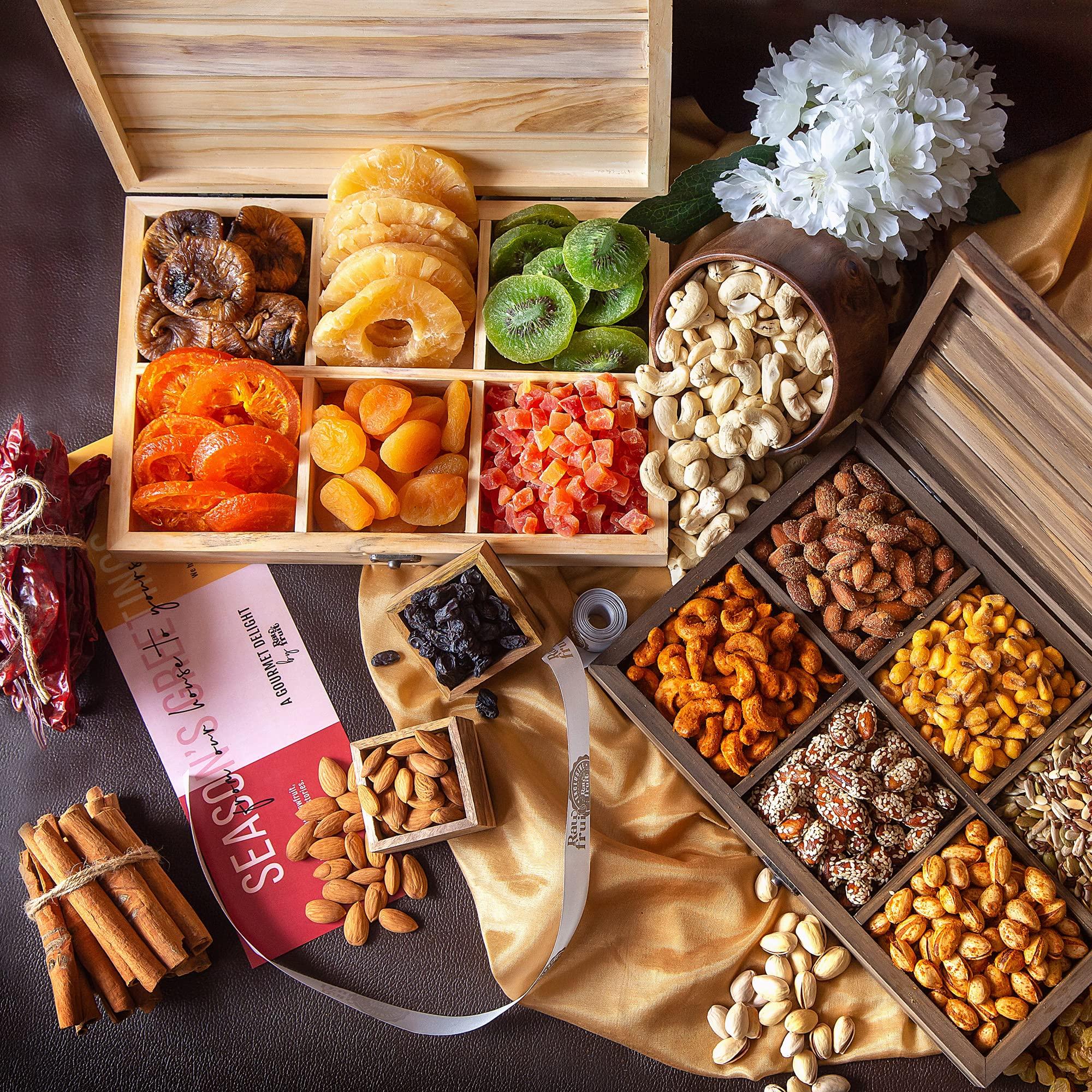 HYPERFOODS Diwali gift pack Diwali gift hampers Dry fruits combo pack LID-6 Tropical Diwali Dry fruit gift box Diwali hamper Diwali gift items Diwali gifts for family & friends Gift for diwali