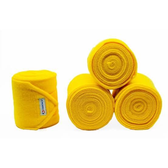Generic Horse Leg Bandage/Horse Leg wrap (Set of 4) Light Weight Yellow
