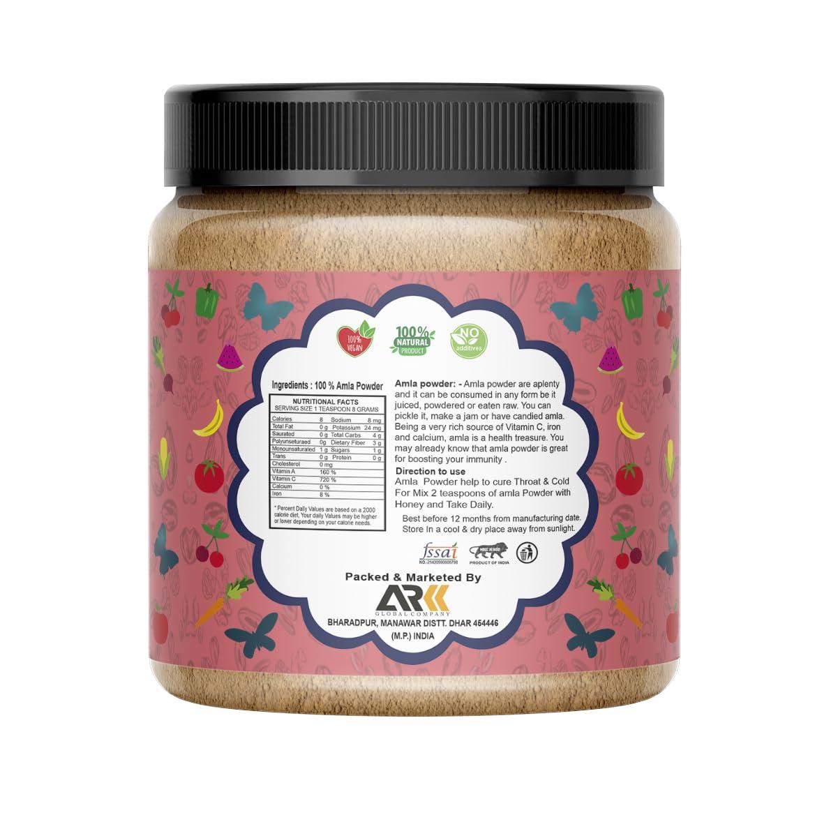 organic infinity Organic Infinity Amla Powder (Phyllanthus Emblica/Indian Gooseberry) (Primium) - 500 GM X 2 = 1 KG by Organic Infinity