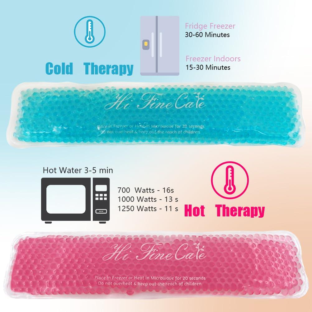 HI FINE CARE Reusable Perineal Cooling Pad for Postpartum & Hemorrhoid Pain Relief, Hot & Cold Packs for Women After Pregnancy and Delivery, 2 Ice Pack and 3 Cover (Blue)