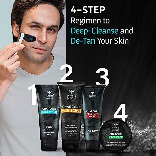 Bombay Shaving Company Bombay Shaving Company Premium Shaving Kit for Men | Pre shave scrub, Shaving Cream, Post Shave Balm, Charcoal Soap, Towel, Shaving Kit Bag | Made in India & Activated Charcoal Facial Kit