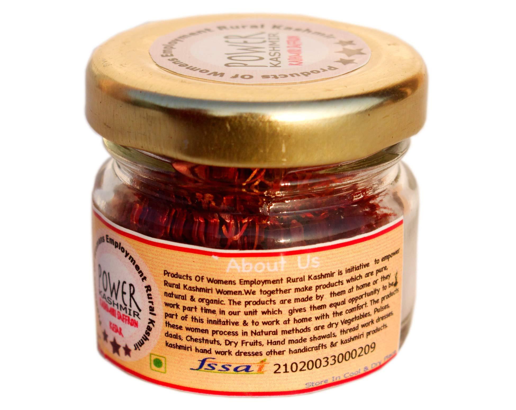Power Kashmir Power Kashmir Kashmiri Saffron 5gm | 100% Pure Kashmiri Kesar | Natural Organic Saffron
