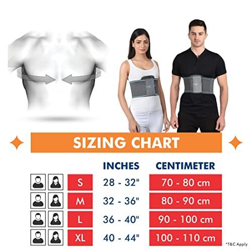 AccuSure AccuSure Rib Brace For Men And Women - Rib Support Compression Brace Belt-Large (S)