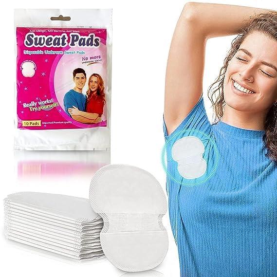 BANIRA BANIRA Underarm Sweat Pads - Disposable Armpit Sweat Pad To Fight Excessive Sweating For Women And Men - Non Visible Dress Shields (10) Sweat Pads