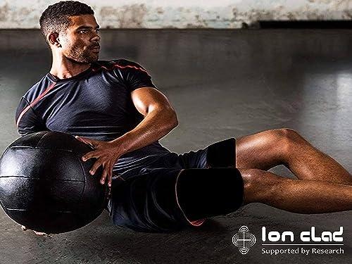 Ion Clad Ion Clad Copper Compression Adjustable Thigh Sleeve - Hamstring Quad Wrap.Support for Pulled Groin Muscle, Sprains, Tendinitis, IT band. Workouts, Pain Relief & Recovery Brace - Unisex(Pair) (L)