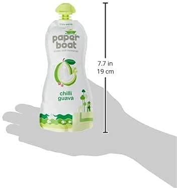 Hector Beverages Paper Boat Chilli Guava Fruit Juice, No Preservatives and Colours (Pack of 12, 200ml each)