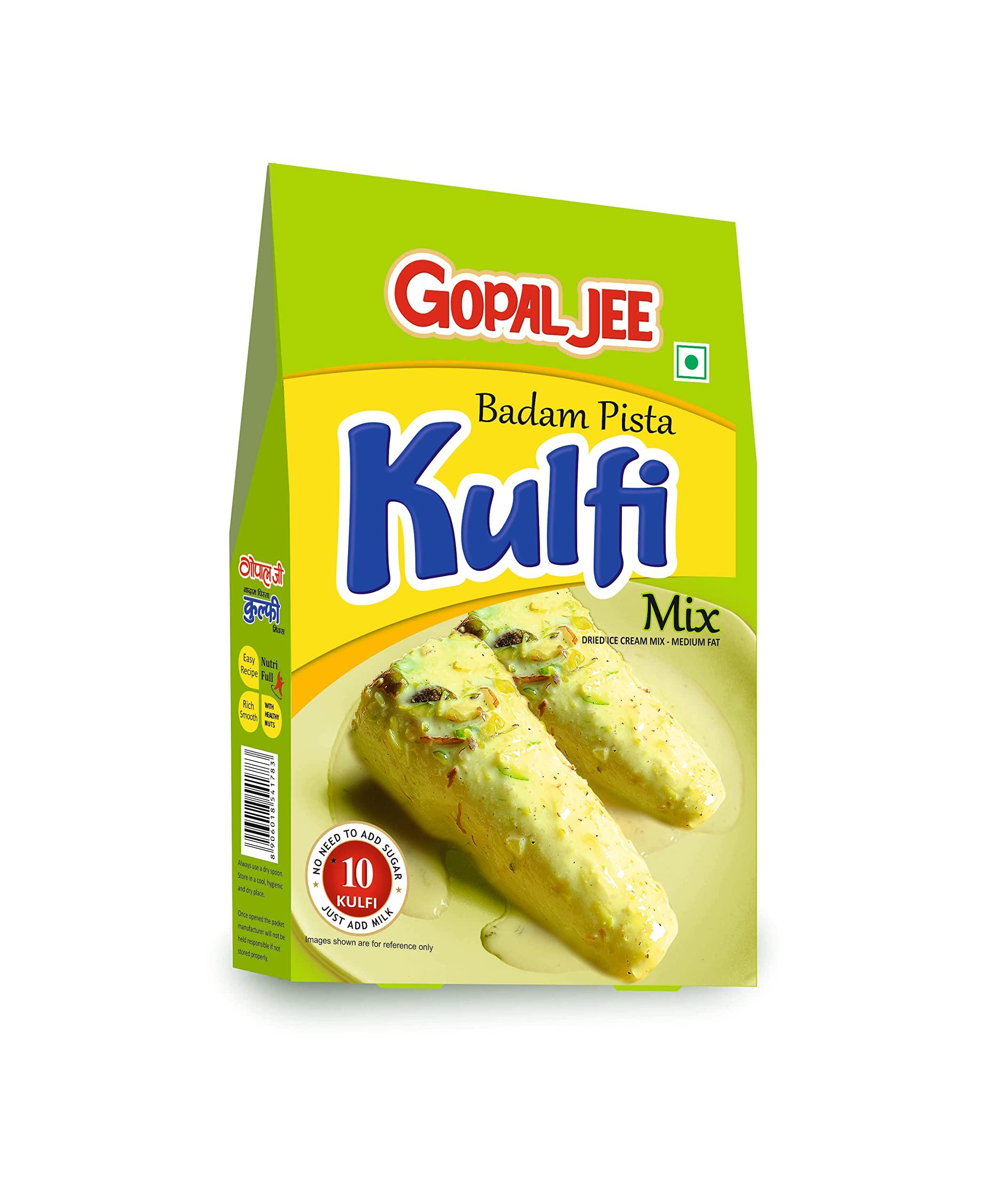 GOPAL JEE GOPAL JEE Kulfi Mix Powder (Badam, Pista Flavour) 150g