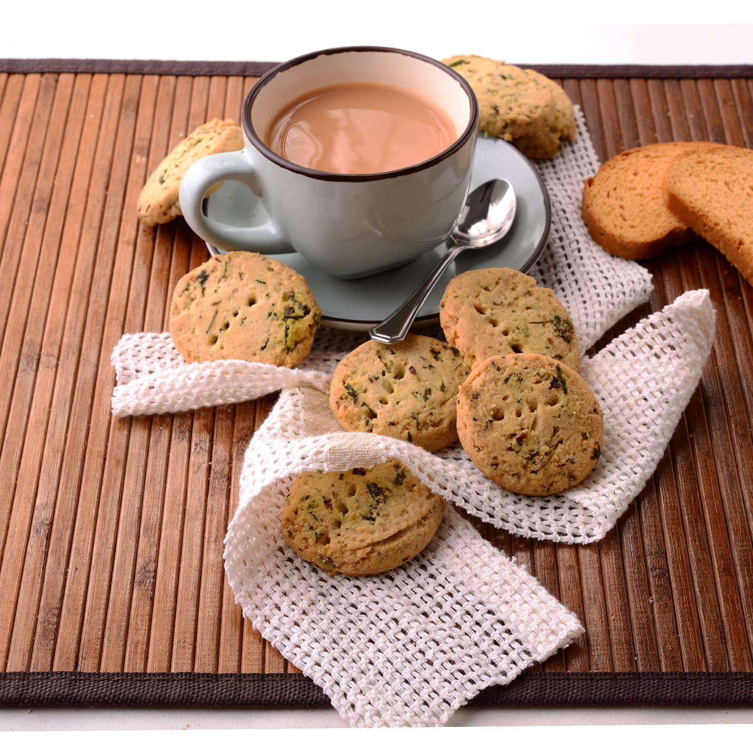 Delight Foods OG Variar & Sons Bakery Butter Khara Biscuits 300g (Spicy) - Karnataka Traditional Cookies - Crackers,Tea Biscuits