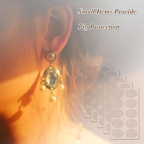 UCRAVO UCRAVO 90Ps Invisible Portable Earlobe Support Patches, Clear Earring Support tape, Earring Backs For Droopy Ears, Ear Care For Stretched Ear Lobes Makes Wearing Earrings for Women more comfortable