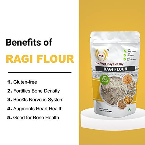 VGBNP VGBNP Flour | Bajra Flour + Jowar Flour + Maize Flour + Ragi Flour | All in one Pack - (2kg X 4)