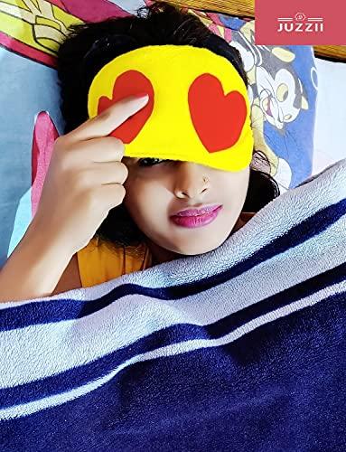 JUZZII JUZZII Velvet Super Soft Blind Sleeping Cartoon Character Eye mask shade for Men Women Girls Boys Kids -Model.No.8
