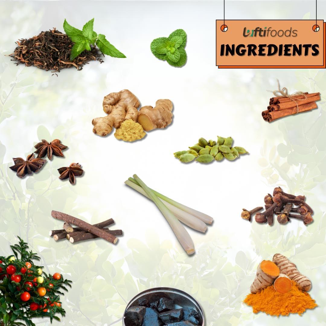 Luftifoods Luftifoods Slimming Tea : Natural Wieght Loss and Detox/Energy Booster/Green Tea Herbal Blend/Premium Leaf Tea/Antioxidant-Rich Slim Tea - Boosts Metabolism, Energy/GMO-Free/ 100g Loose Leaf Tea