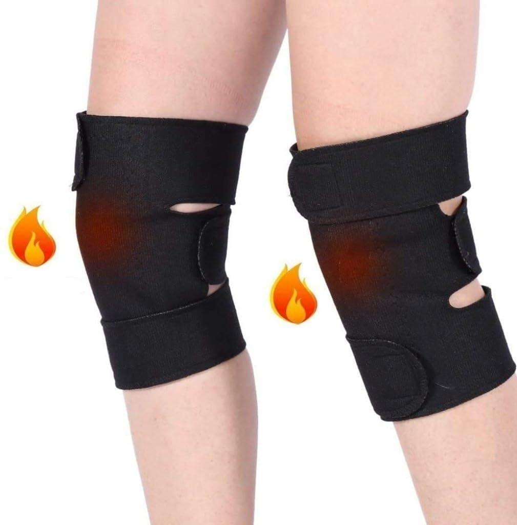 Modiq Modiq Magnetic Therapy Knee Hot Belt Self Heating Magnetic Heating pad Support Tourmaline Braces Magnetic Pad with Cloth and Magnets Stone for Leg & Joint Pain Relief, Protection Men Women Bike Cycle Riders