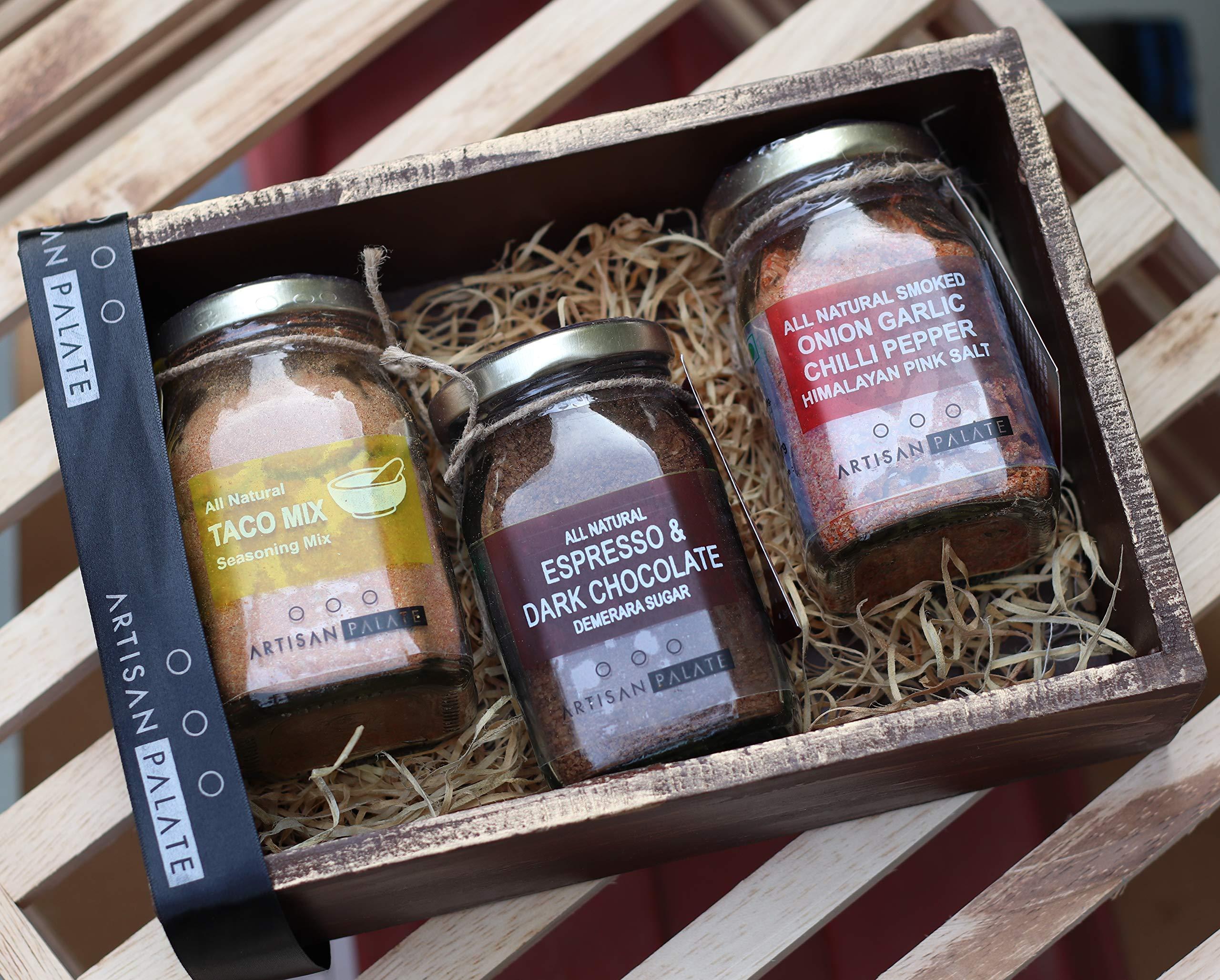 Artisan Palate 3 Bottle Wooden Tray