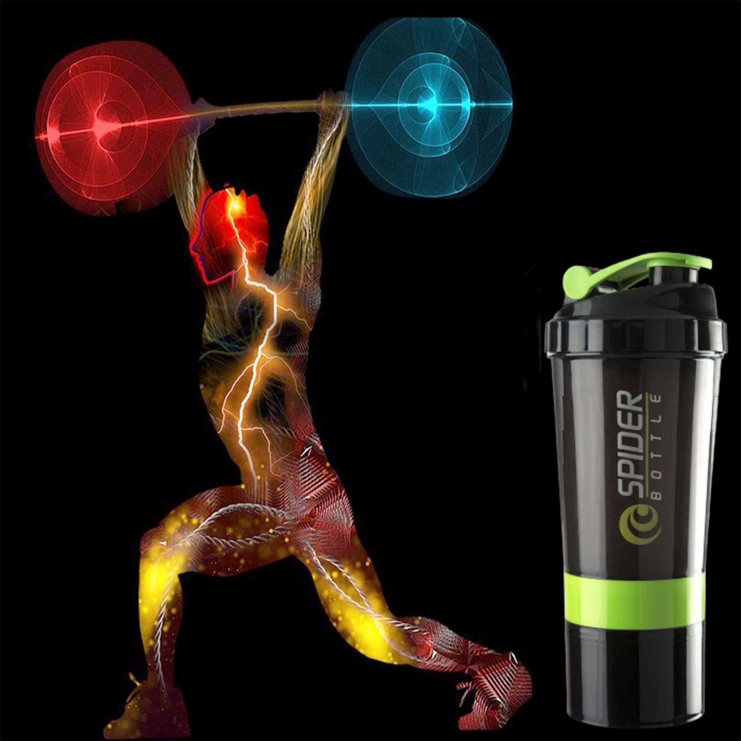 TRUE INDIAN TRUE INDIAN Extraordinary Sports Gym Shaker/Water Bottles/100% Leakproof Guarantee Sipper Bottle Ideal for Protein Shaker Bottle & Gym Water Bottle |Gym Shaker (Green)