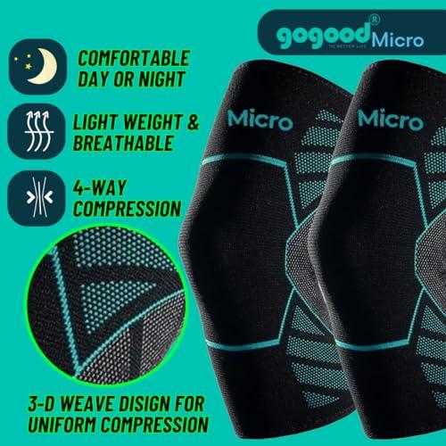 Gogood Gogood Knee Support Caps Pain Relief Men and Women/Ortho Knee Guard for Kabaddi Gym Workout Squats Running Jogging Cycling Sports M (1 Pair)