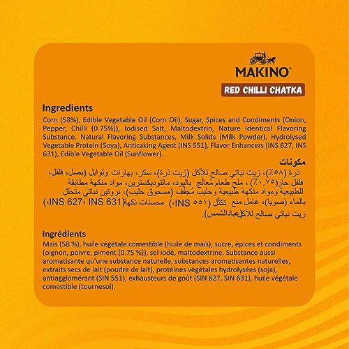 Makino Makino Assorted Corn Munch (Cream & Onion, Red Chilli Chatka)(Each 150 gm)(Pack of 3)