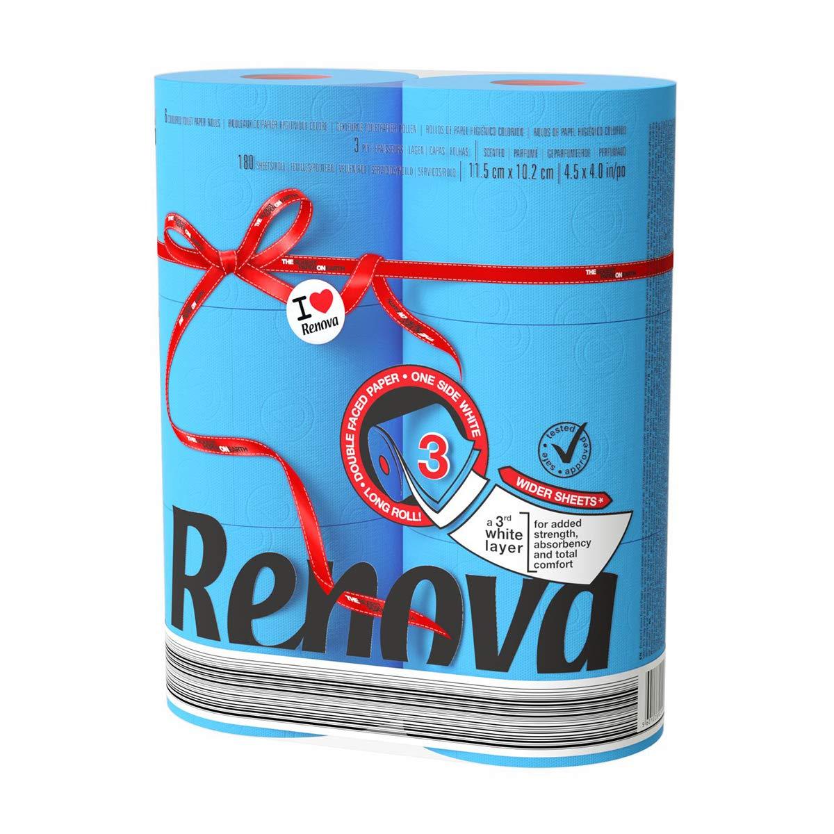 Renova Renova Red Label Maxi Toilet Paper, Blue