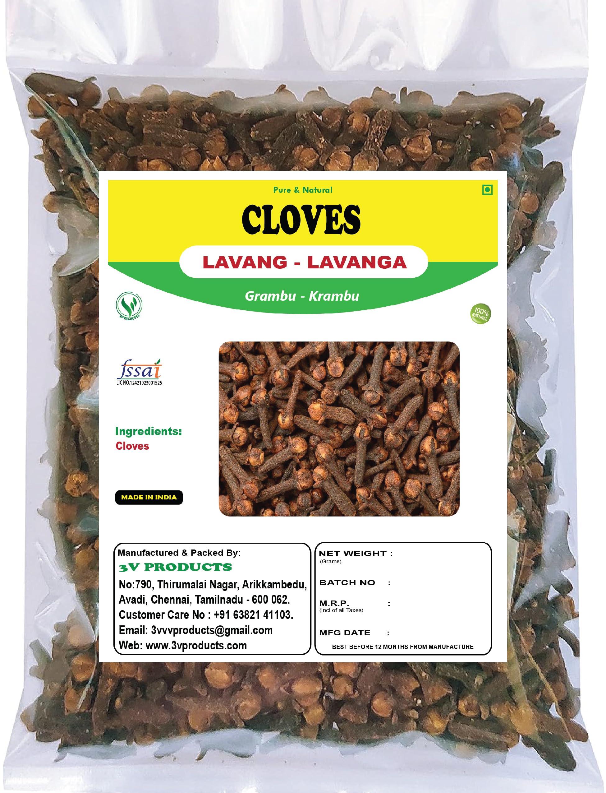 3V PRODUCTS 3V PRODUCTS Cloves 100g | Laung | Lavang | Lavangalu | Lavangam | Krambu (Whole)