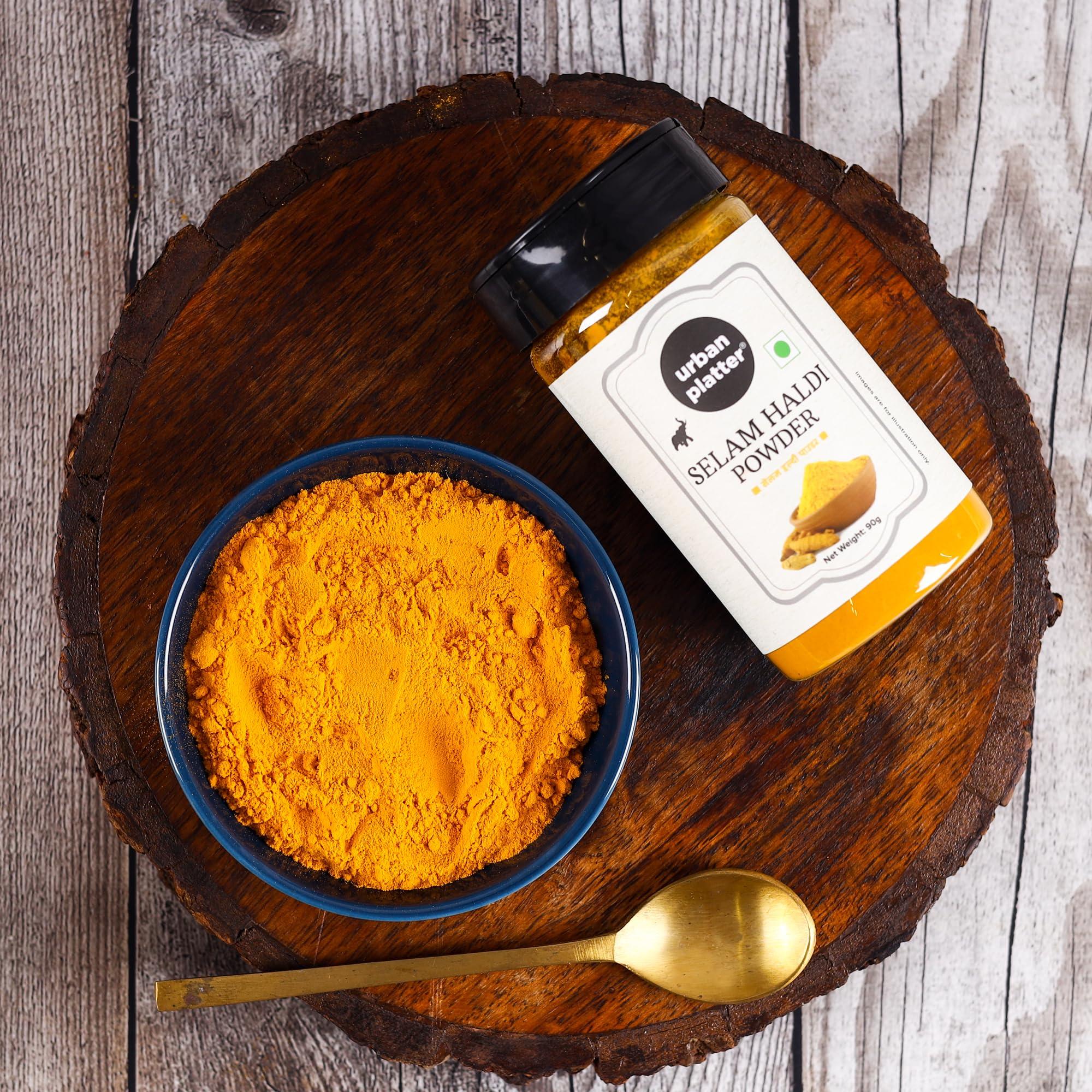 urban platter Urban Platter Selam Haldi (Turmeric) Powder Shaker Jar, 90g / 3oz [Cultivated in Tamilnadu]