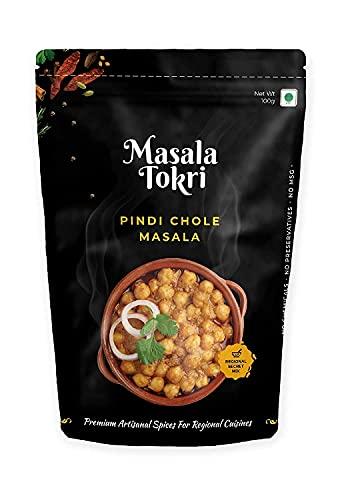MASALA TOKRI Masala Tokri - Pindi Chole Masala, Kitchen King Masala, Awadhi Biryani Masala & Mumbai Pav Bhaji Masala 100gm (Pack of 4)