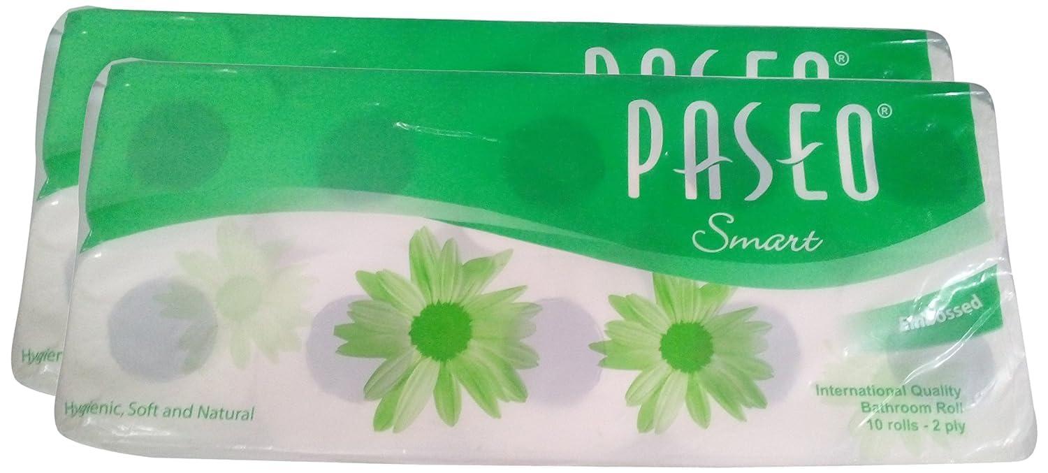 PASEO Paseo Toilet Tissue 2 ply Toilet Paper 10 Toilet Rolls x 200 Toilet Tissue Sheets Sheet Size 11 x 9.9 cm