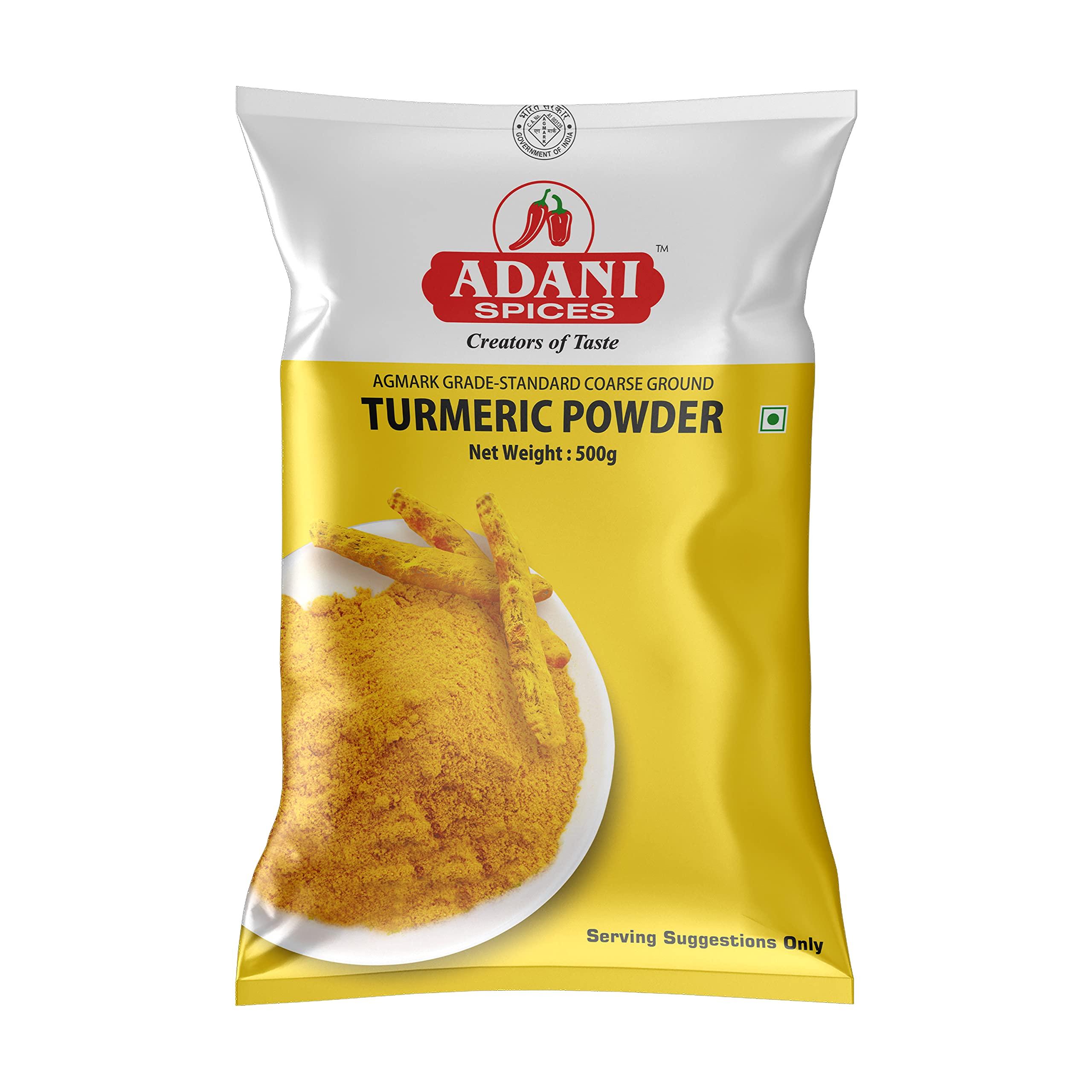 Adani Spices Adani Spices Combo Pack of Kashmiri Red Chilli Powder, Coriander Cumin Powder & Turmeric Powder, 500gm Each