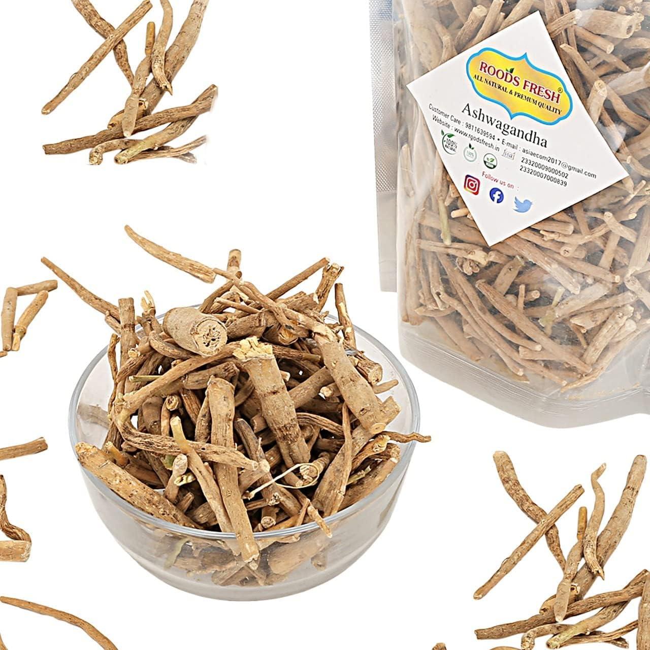 Roods Fresh Roods Fresh Ashwagandha Root - Withania Somnifera Root - Indian Ginseng - Ashgandn - (800 g)